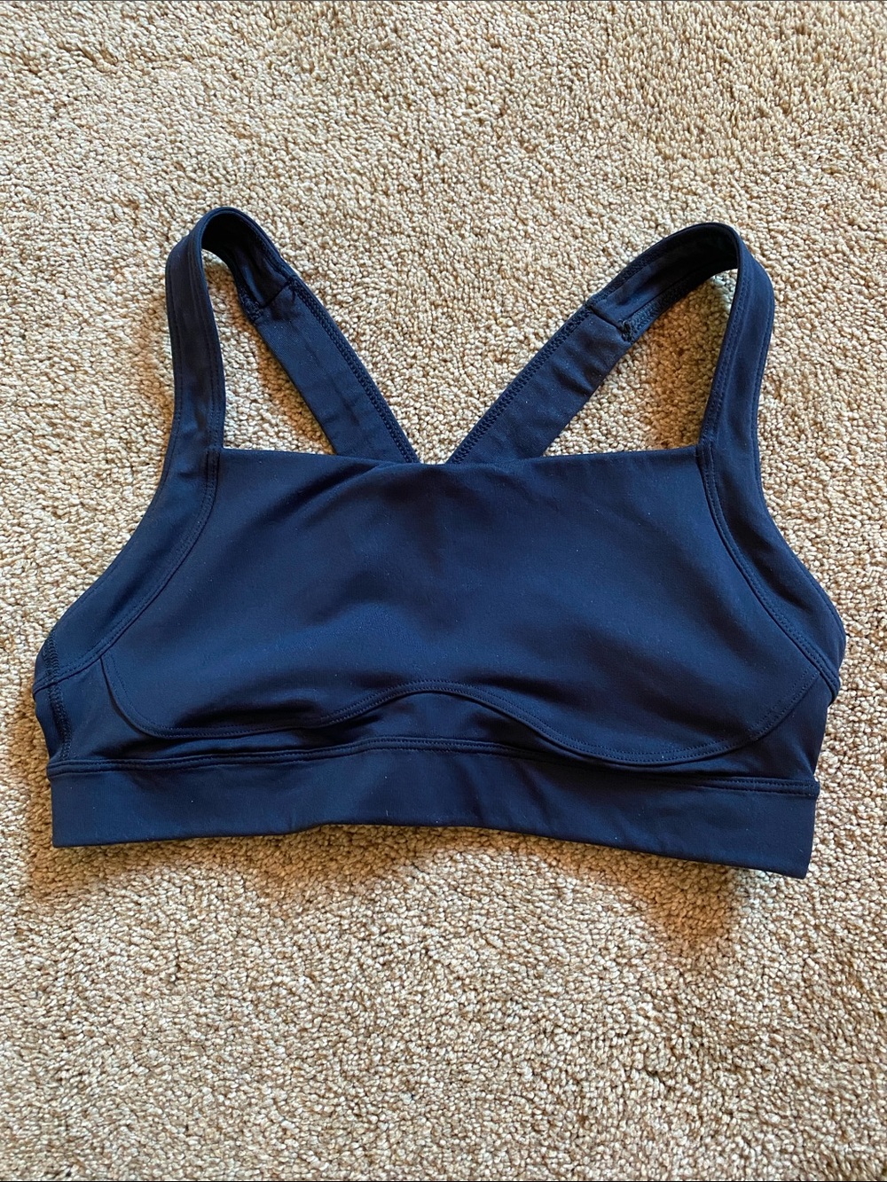 Old Navy Navy Blue Racerback Sports Bra